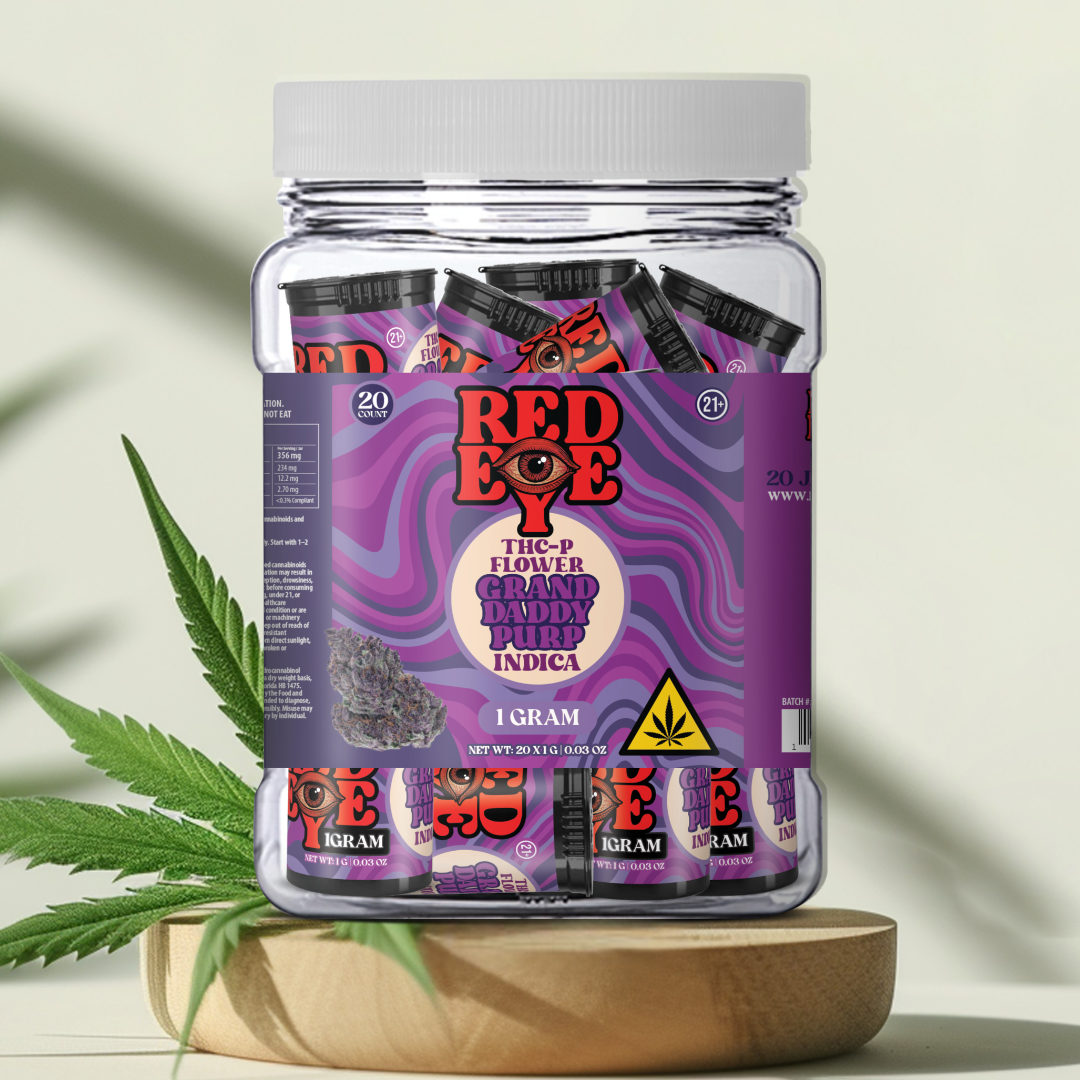 THC FLOWER 1GRAM GRANDADDY PURP (INDICA) 20CT JAR