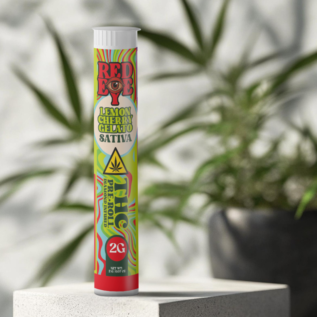 THC PRE-ROLL DIAMOND INFUSED LEMON CHERRY GELATO