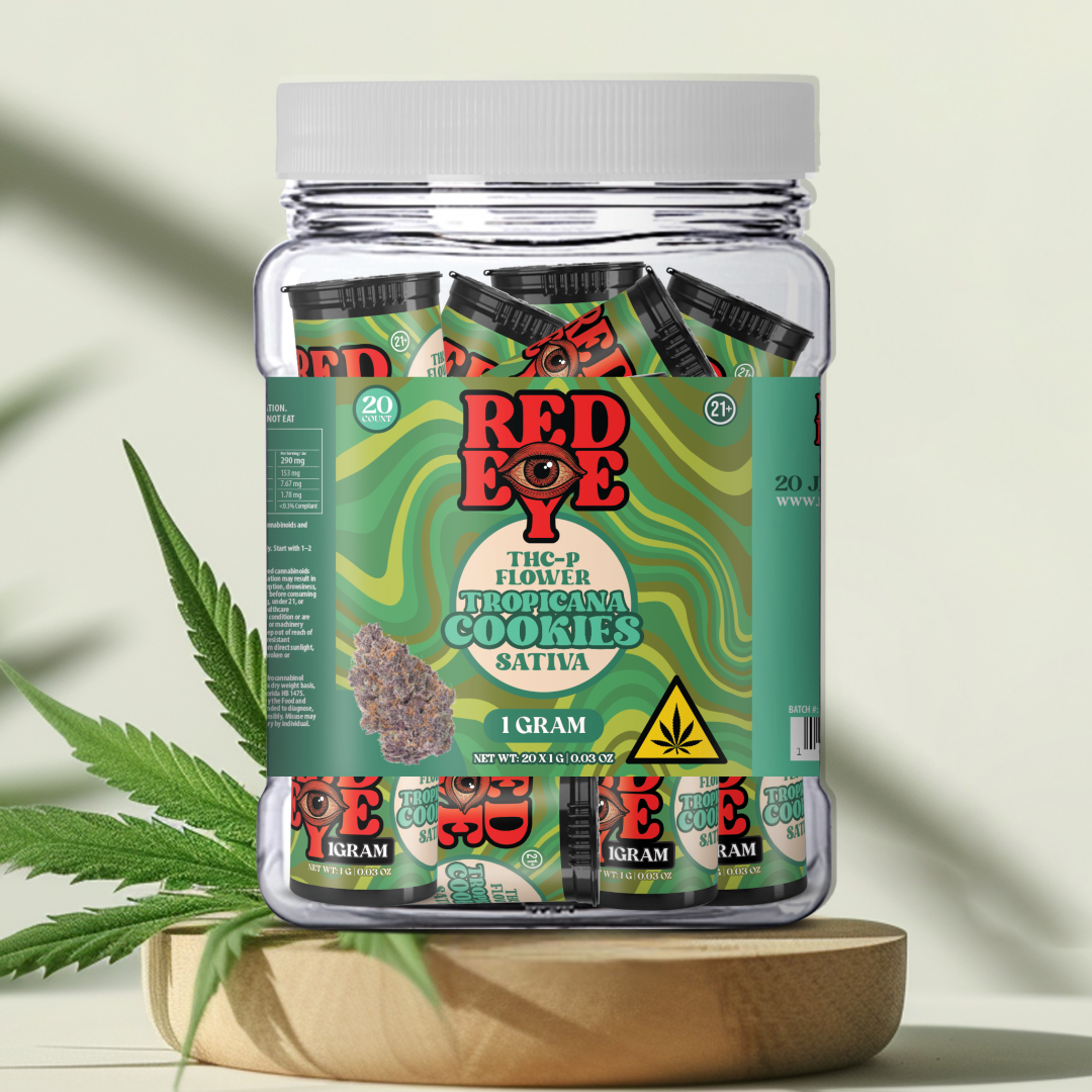THC FLOWER 1GRAM TROPICANA COOKIES (SATIVA) 20CT JAR