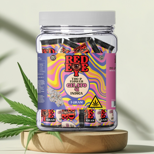 THC FLOWER 1GRAM GELATO 41 (INDICA) 20CT JAR