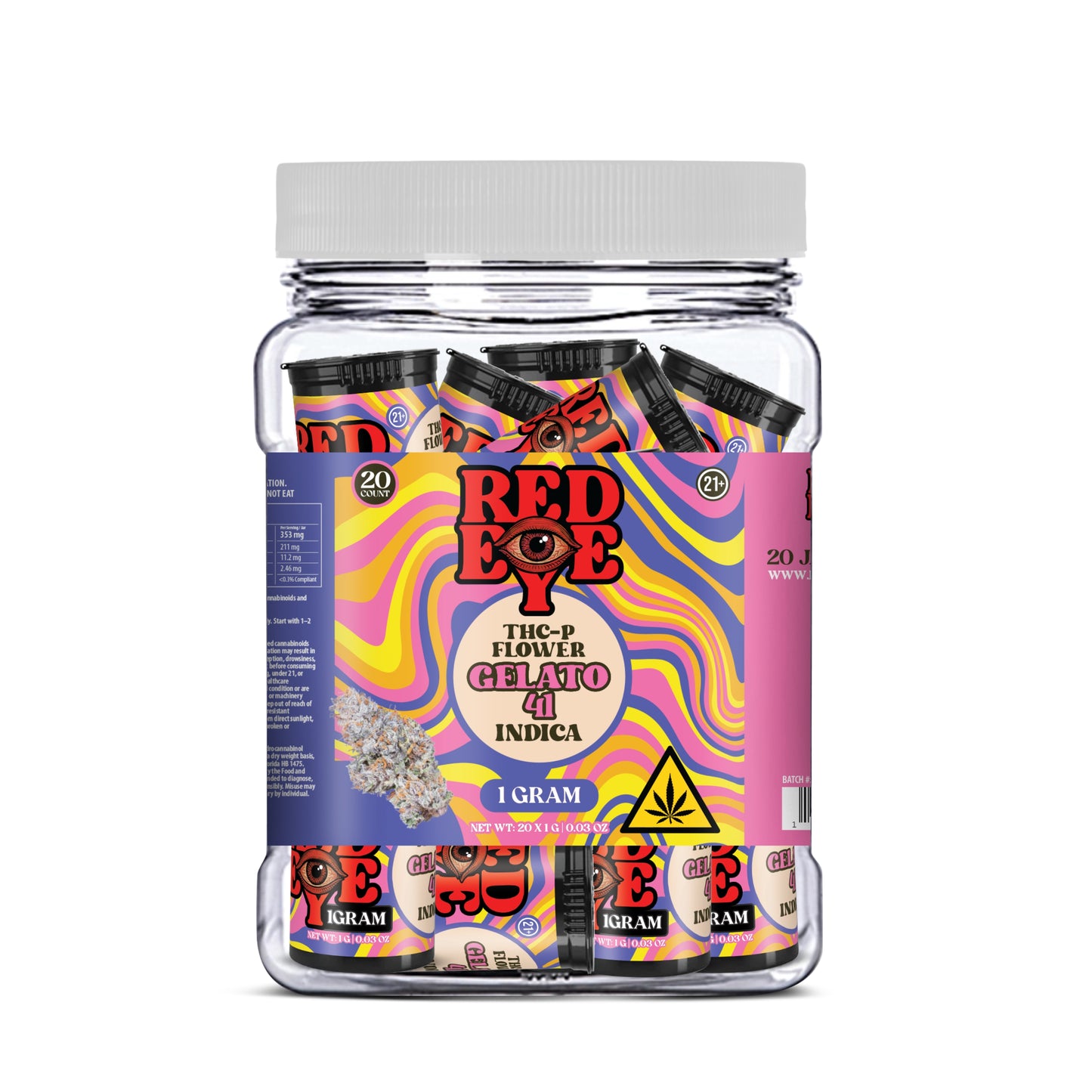 RED EYE THC FLOWER 1GRAM 20CT JAR