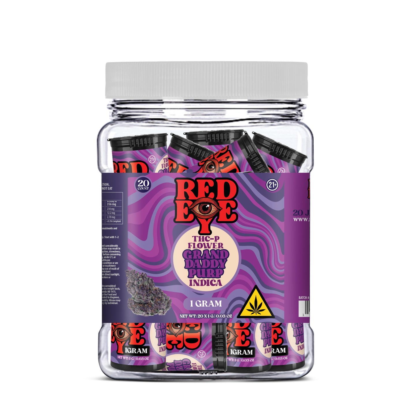 RED EYE THC FLOWER 1GRAM 20CT JAR
