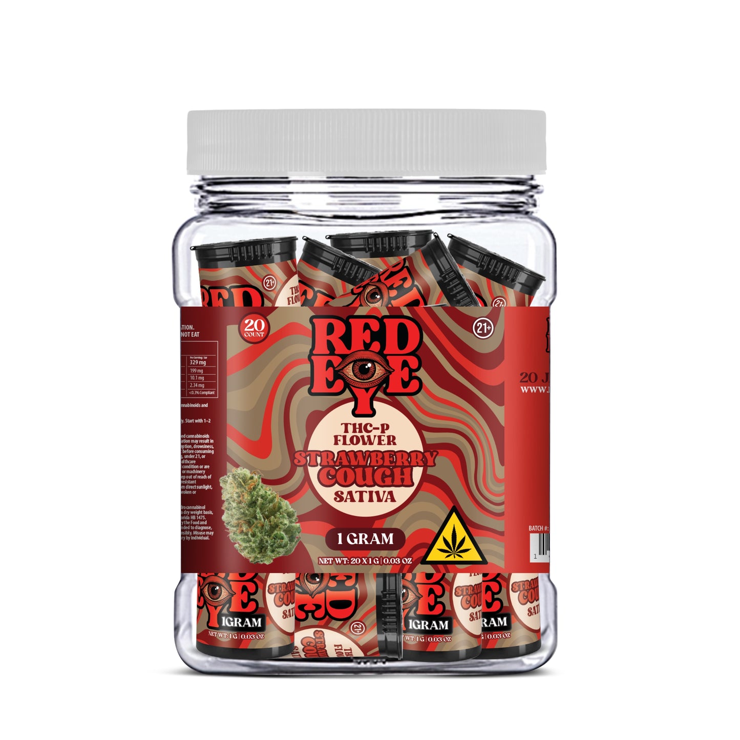 RED EYE THC FLOWER 1GRAM 20CT JAR