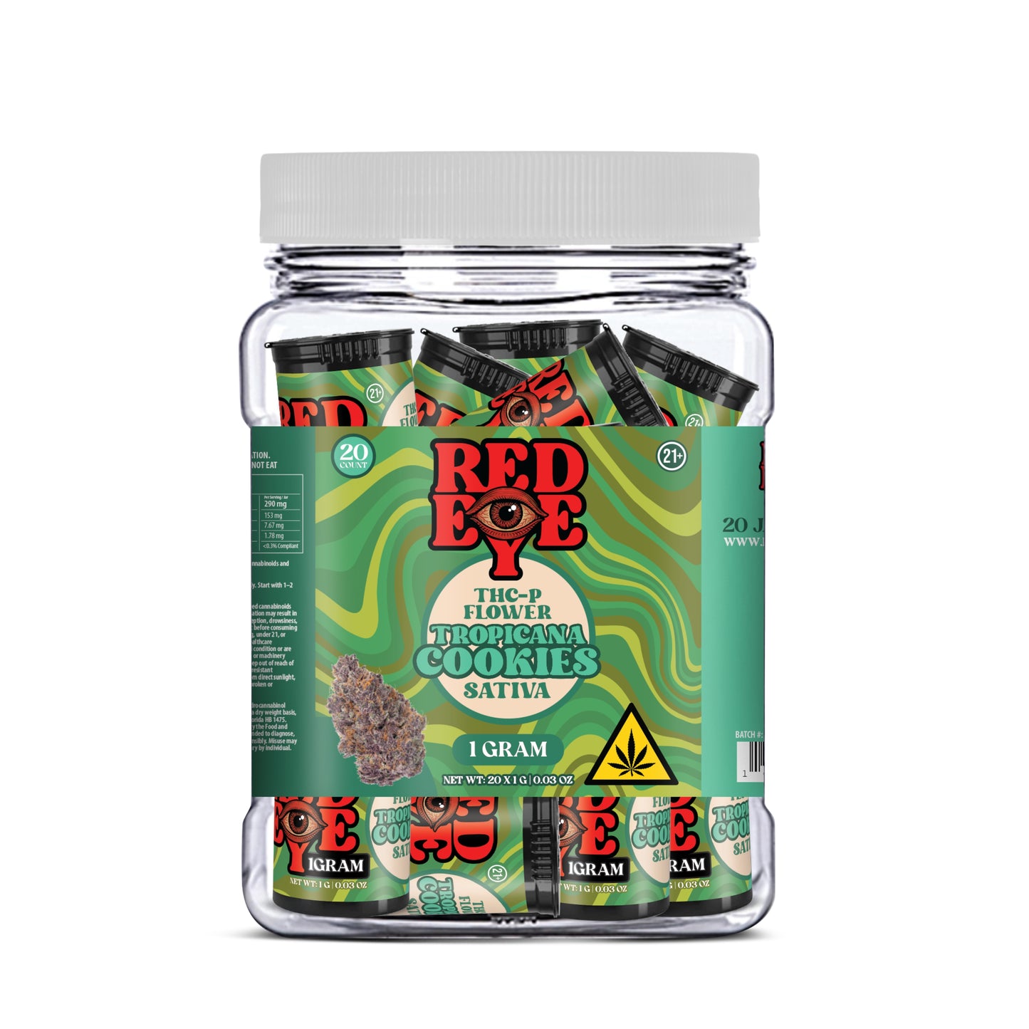 RED EYE THC FLOWER 1GRAM 20CT JAR