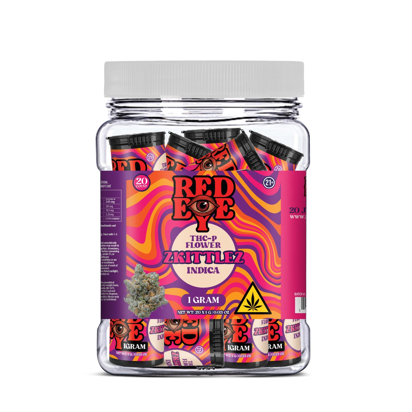 RED EYE THC FLOWER 1GRAM 20CT JAR