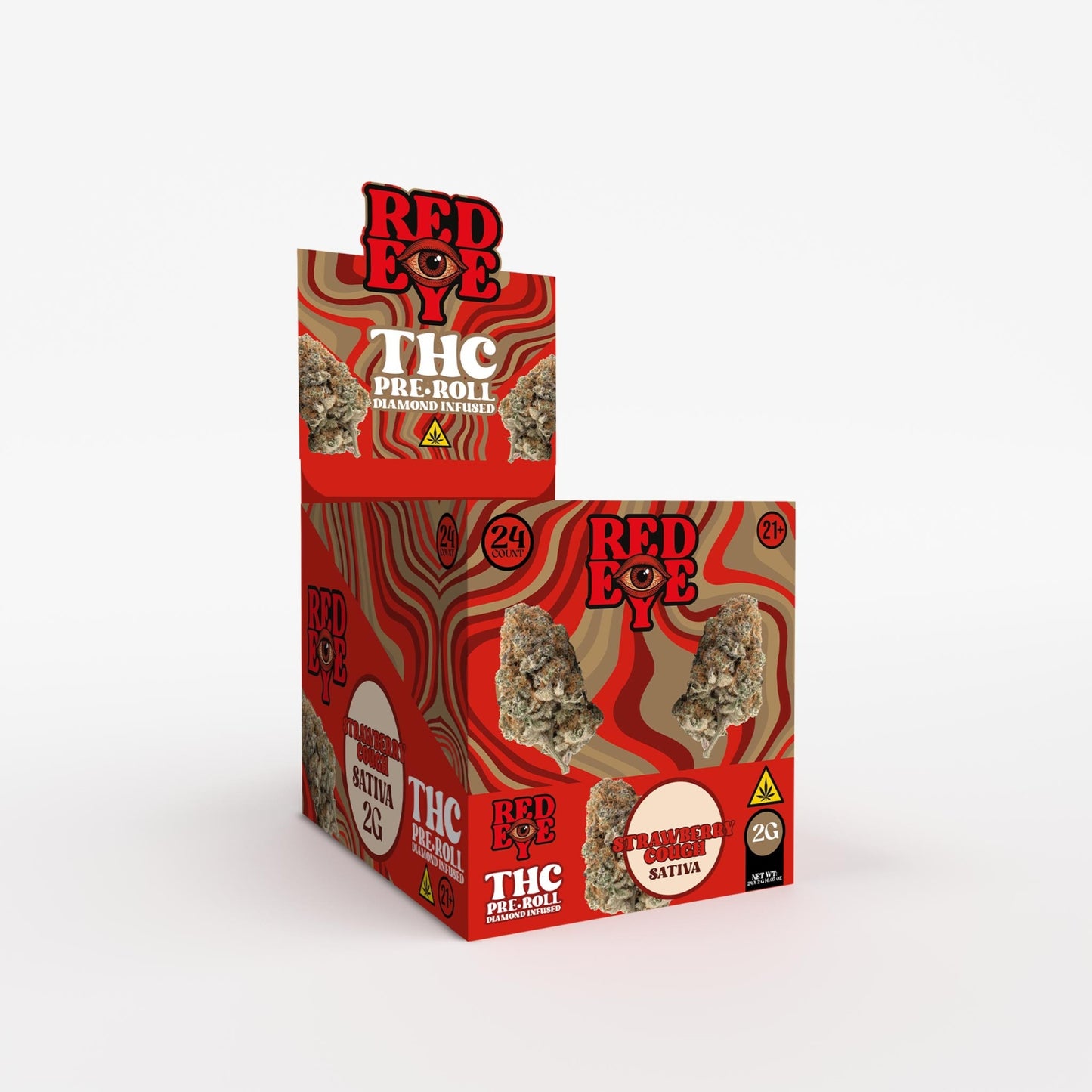 RED EYE THC PRE-ROLL DIAMOND INFUSED 2GRM