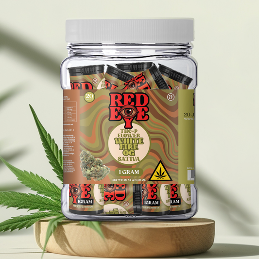 THC FLOWER 1GRAM WHITE FIRE OG (SATIVA) 20CT JAR